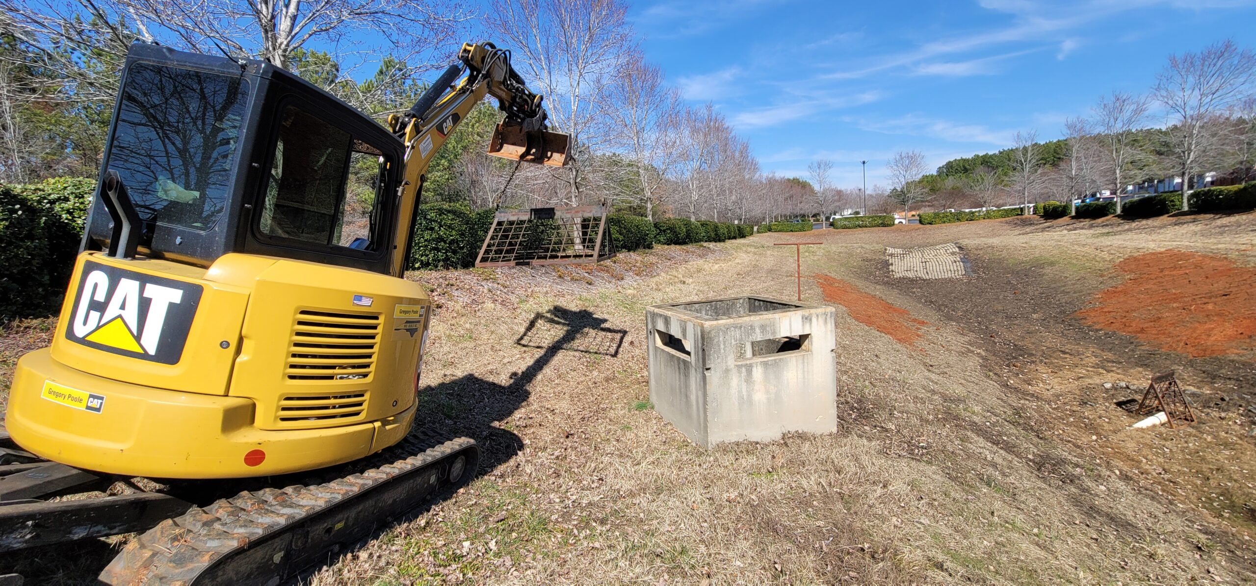 Stormwater retention pond repair in Raleigh NC